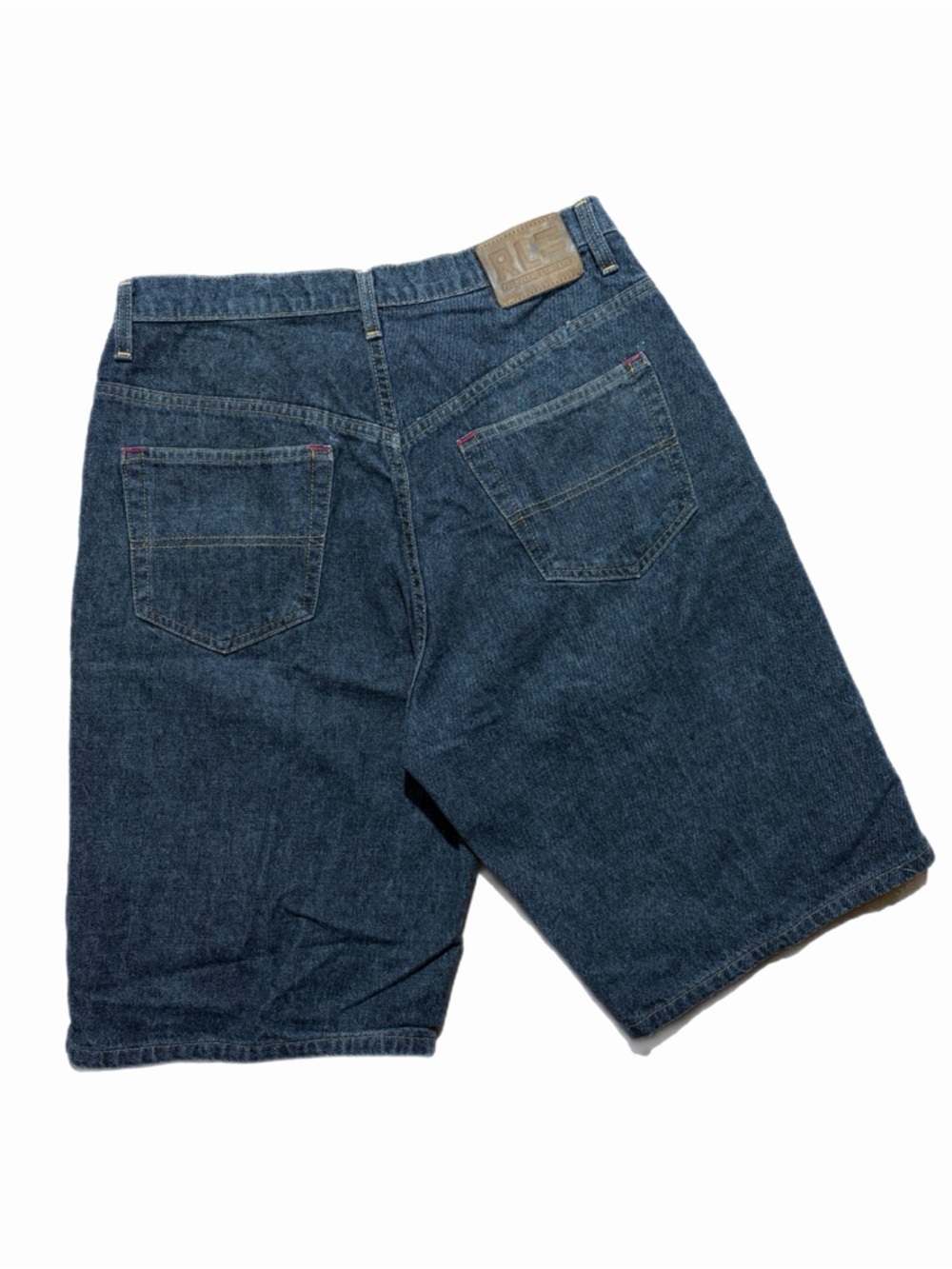 Polo Jeans Company Shorts Mens 31 Black Denim Bermuda 5 Pocket Zip Fly Casual